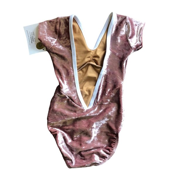 Ballet Leo | Royal Couture XO Velvet Leo Deep V Back Dance - Picture 2 of 7